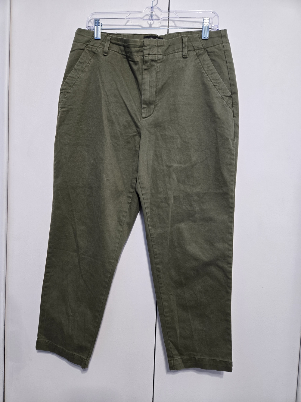 Banana Republic Olive Slim Fit Authentic Chino Pants Petite 12